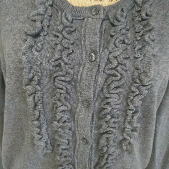 Gray button up sweater - Picture 2 of 3